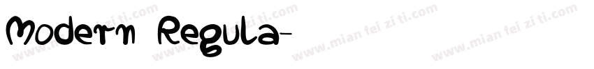 Modern Regula字体转换